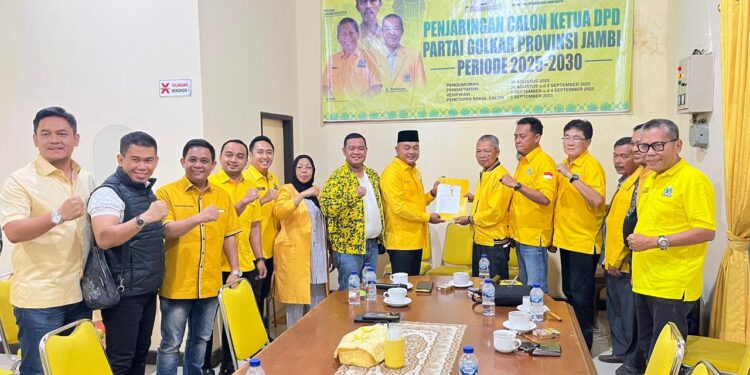 Kantongi Lebih Banyak Dukungan, Agus Rubiyanto Bawa 15 Dukungan Daftar Golkar Jambi