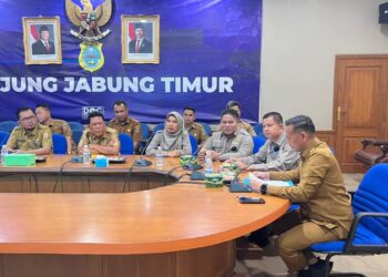 Sambut Tim Monev KI Jambi, Wabup Tanjabtim Perkenalkan Aplikasi Mak Ngah Tampung Aspirasi Warga
