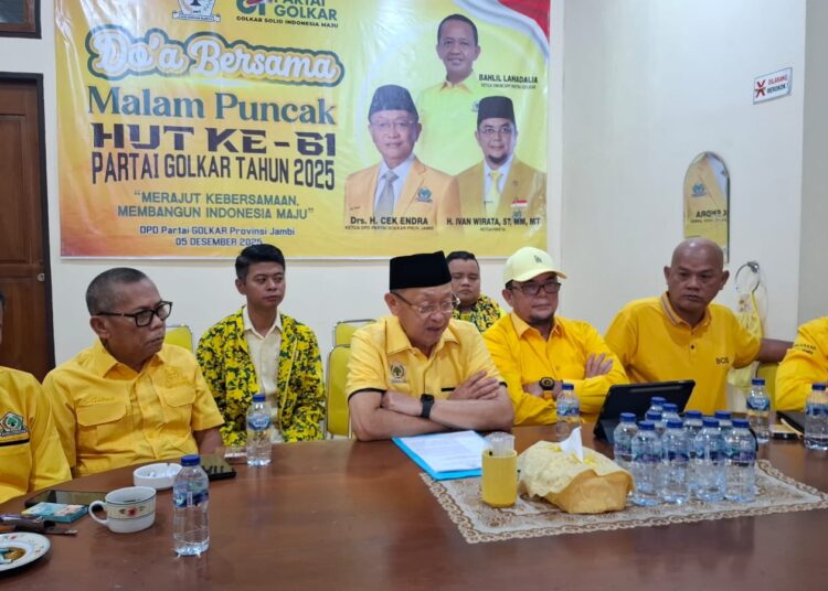 Golkar Jambi Umumkan Kepengurusan Dibawah Ketua Cek Endra, Ivan Wirata Sekretaris