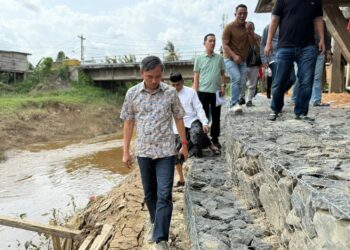 Aspirasi Warga Terwujud, Edi Purwanto Tinjau Bronjong Pengaman Lingkungan Olak Kemang