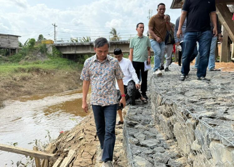Aspirasi Warga Terwujud, Edi Purwanto Tinjau Bronjong Pengaman Lingkungan Olak Kemang
