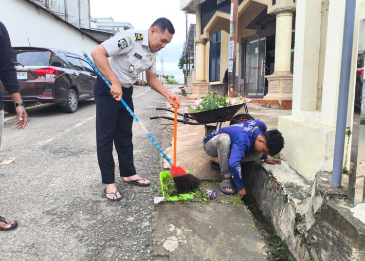 Sambut Bulan Suci Ramadhan, Lapas Kelas IIA Jambi Gelar Kerja Bakti