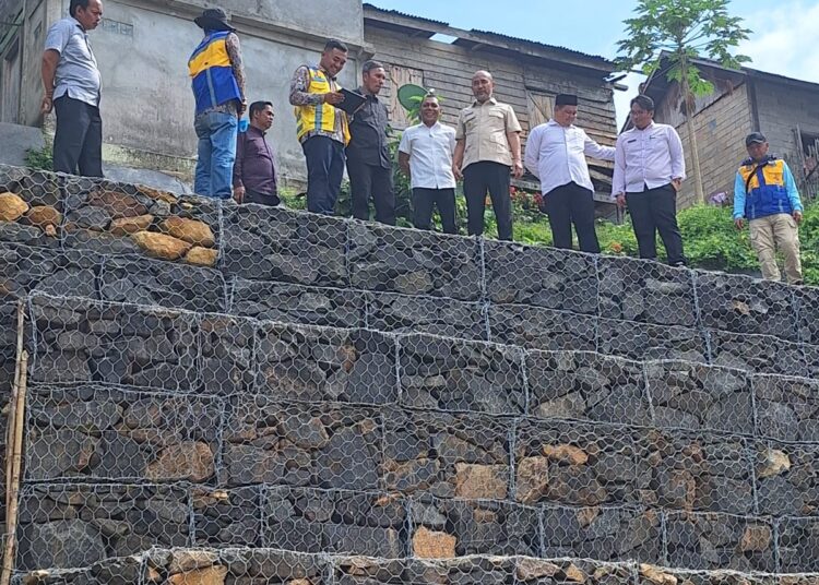 Reses di Bungo, Edi Purwanto Tinjau Bangunan Penahan Tebing Desa Lubuk Landai, Perjuangkan Anggaran Rp18 M