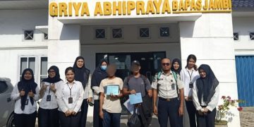 Program Pembinaan Berbuah Hasil, Dua Warga Binaan Lapas Jambi Terima Hak Integrasi